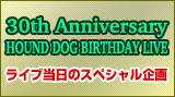 30th Anniversary HOUND DOG BIRTHDAY LIVE ���C�u�����̃X�y�V�������